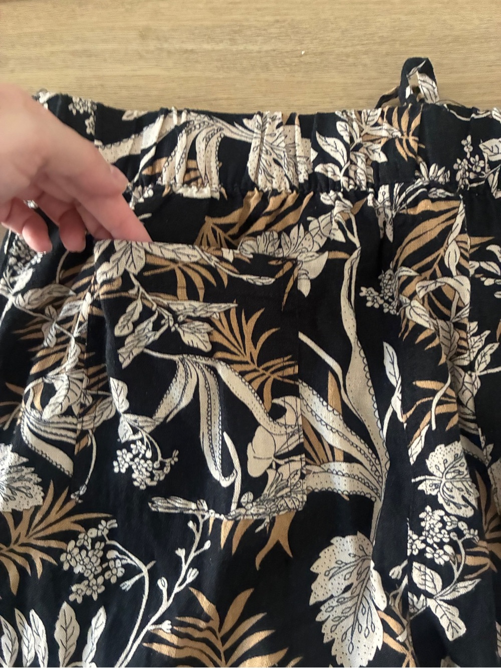 Pe Se Women’s Linen Blend Tropical Print Pants, Large | NWOT - Picture 9 of 10